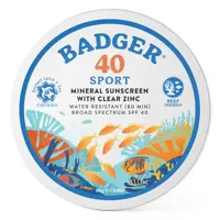 SPF 40 Protect Land & Sea Clear Zinc Sunscreen Cream Tin - 2.4 oz.