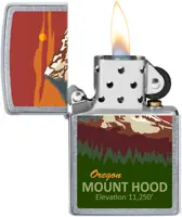 Mt. Hood Graphic Windproof Lighter