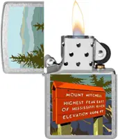 Mt. Mitchell Graphic Windproof Lighter