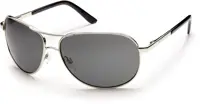 Aviator Polarized Sunglasses - Silver