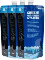 32 fl. oz. Water Filter Squeeze Pouch - Package of 3